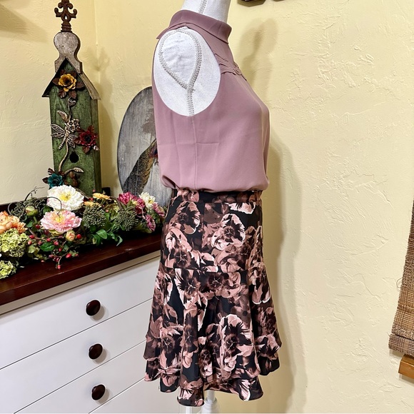 Outfit! Reiss Purple and Black Skirt Naked Zebra Top - Picture 6 of 12